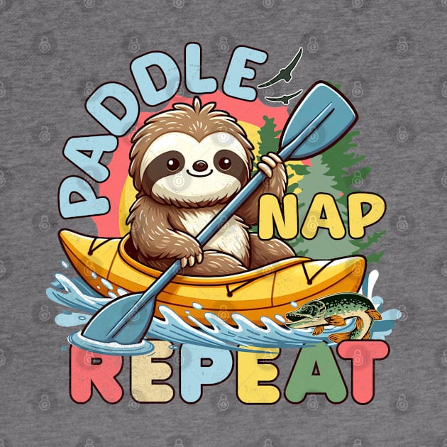 Funny Sloth Outdoor - Kayaking Sloth by alcoshirts